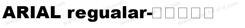 ARIAL regualar字体转换